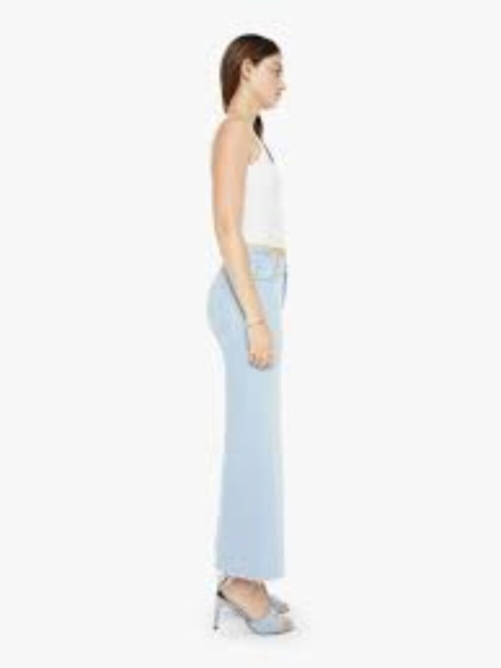 Mother The Twister Ankle Fray Jeans 27 Cowabunga Light Wash NWOT